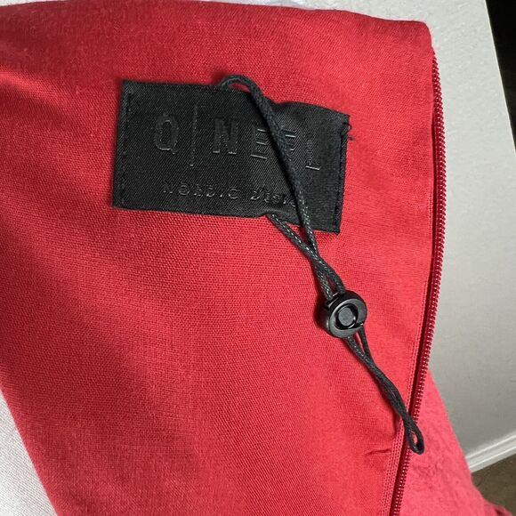 Q'Neel Nordic Design Linen Sleeveless Midi Dress Size 6 Coral Pockets Lagenlook - Picture 8 of 10